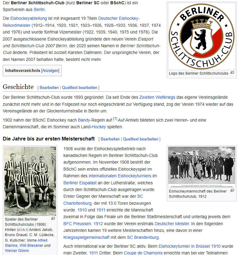 Die Geschichte vom BSchC Story des BSchC